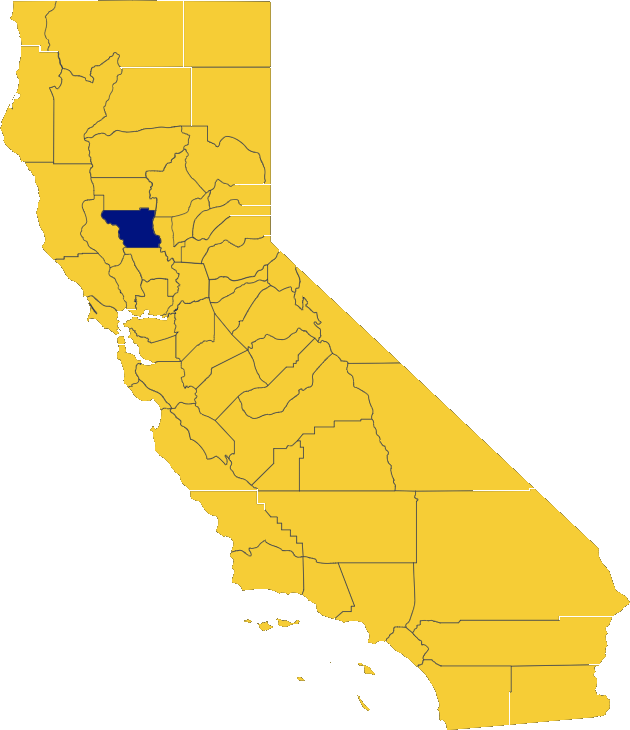 Map of Colusa County, CA